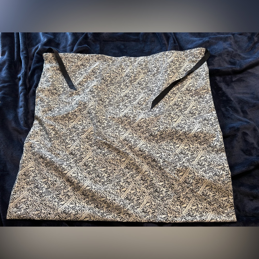 Rebecca Minkoff Large Black and White Drawstring Dust Bag